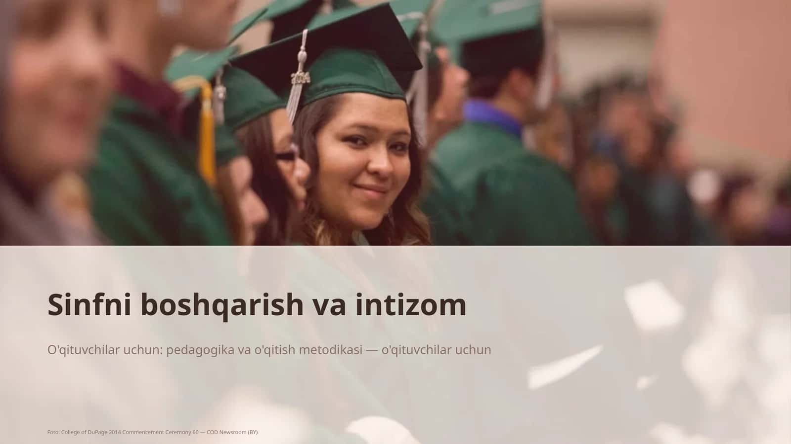 Sinfni boshqarish va intizom