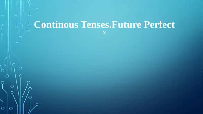 Future Perfect