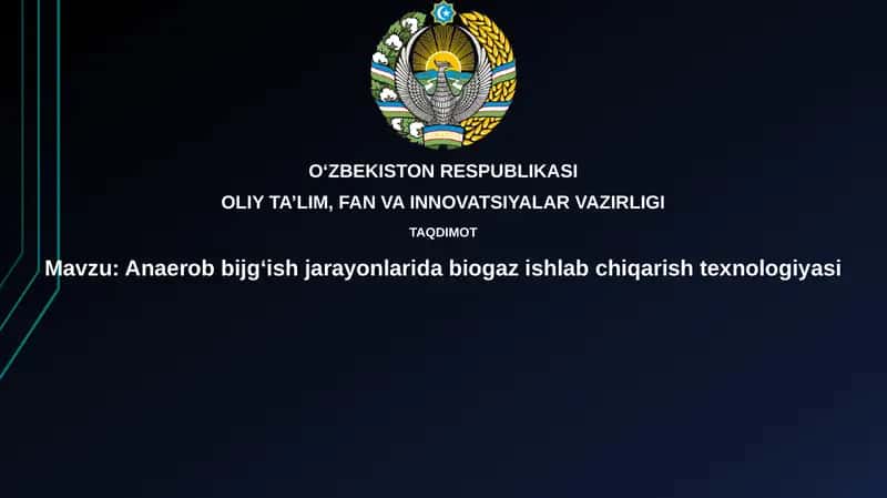 Anaerob hazm qilishning asosiy tamoyillari
