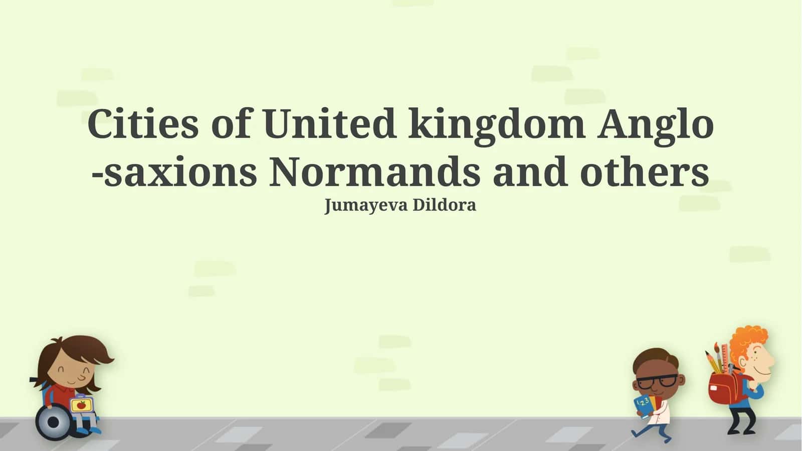 Cities of United kingdom Anglo-saxions Normands and others