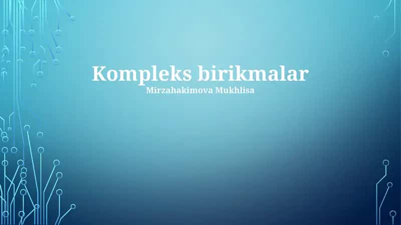 Kompleks birikmalar