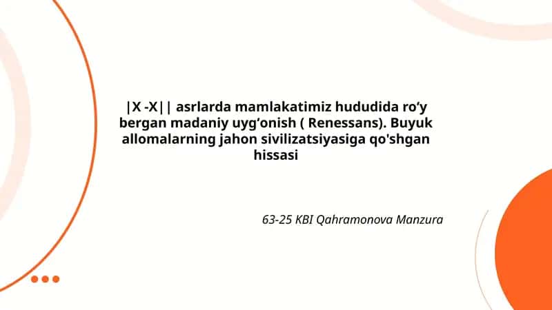 Renessans madaniyati