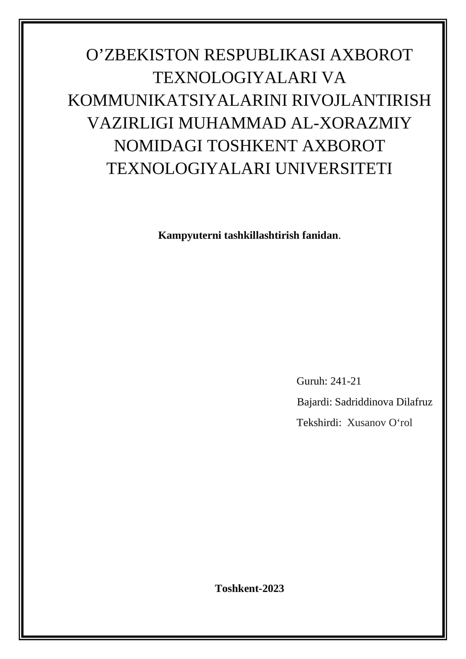 Tezkor xotira, ko’p yadroli va grafik va grafik protsessorlarda xotirani tashkillashtirish xususiyatlari