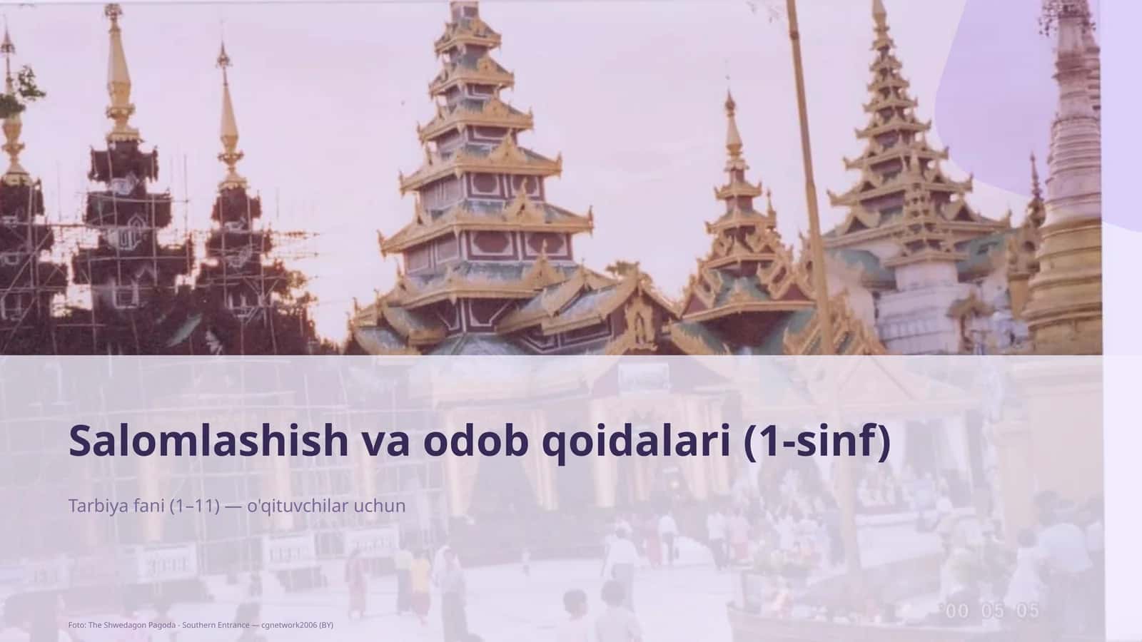 Salomlashish va odob qoidalari (1-sinf)