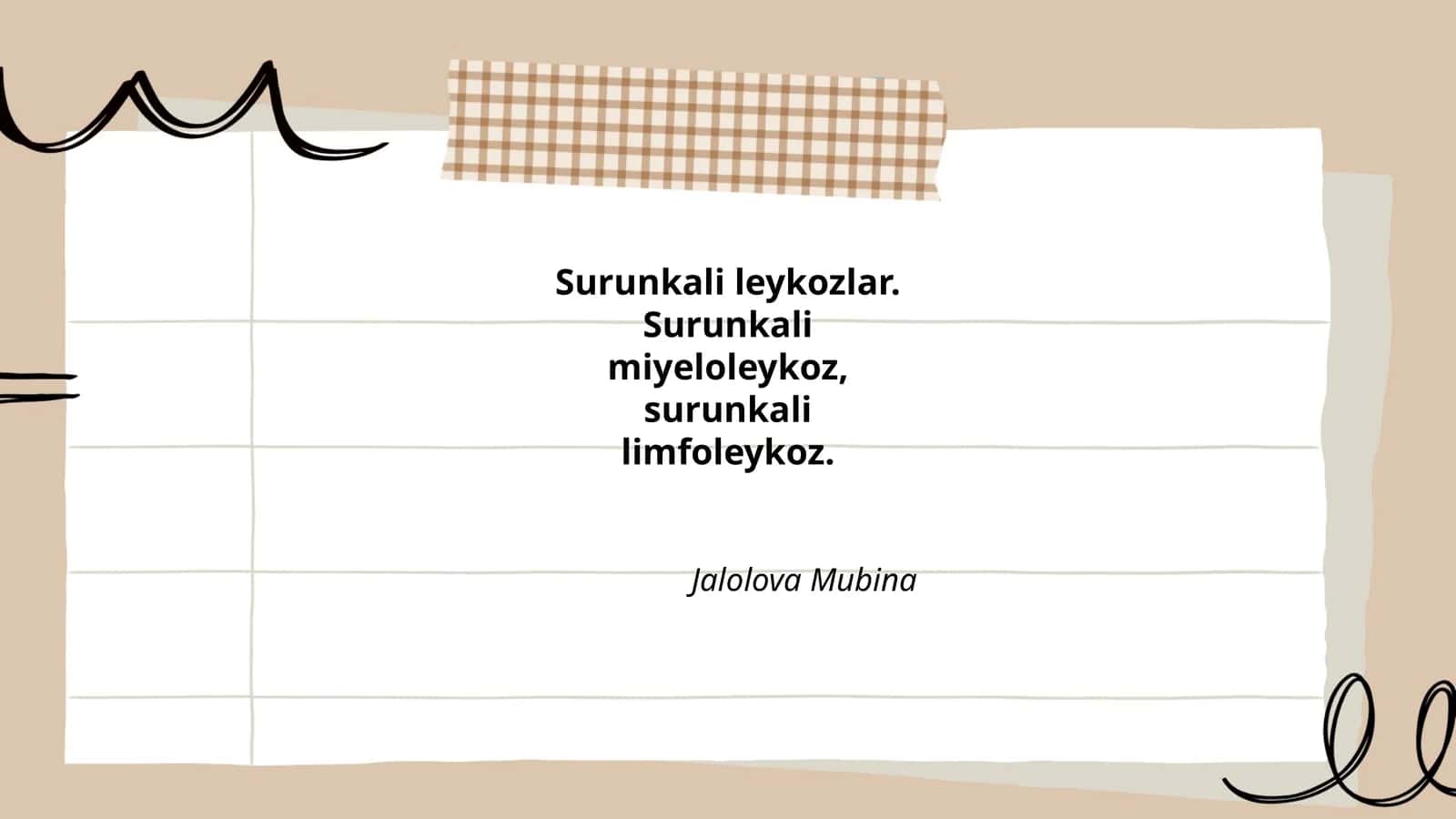 Surunkali leykozlar