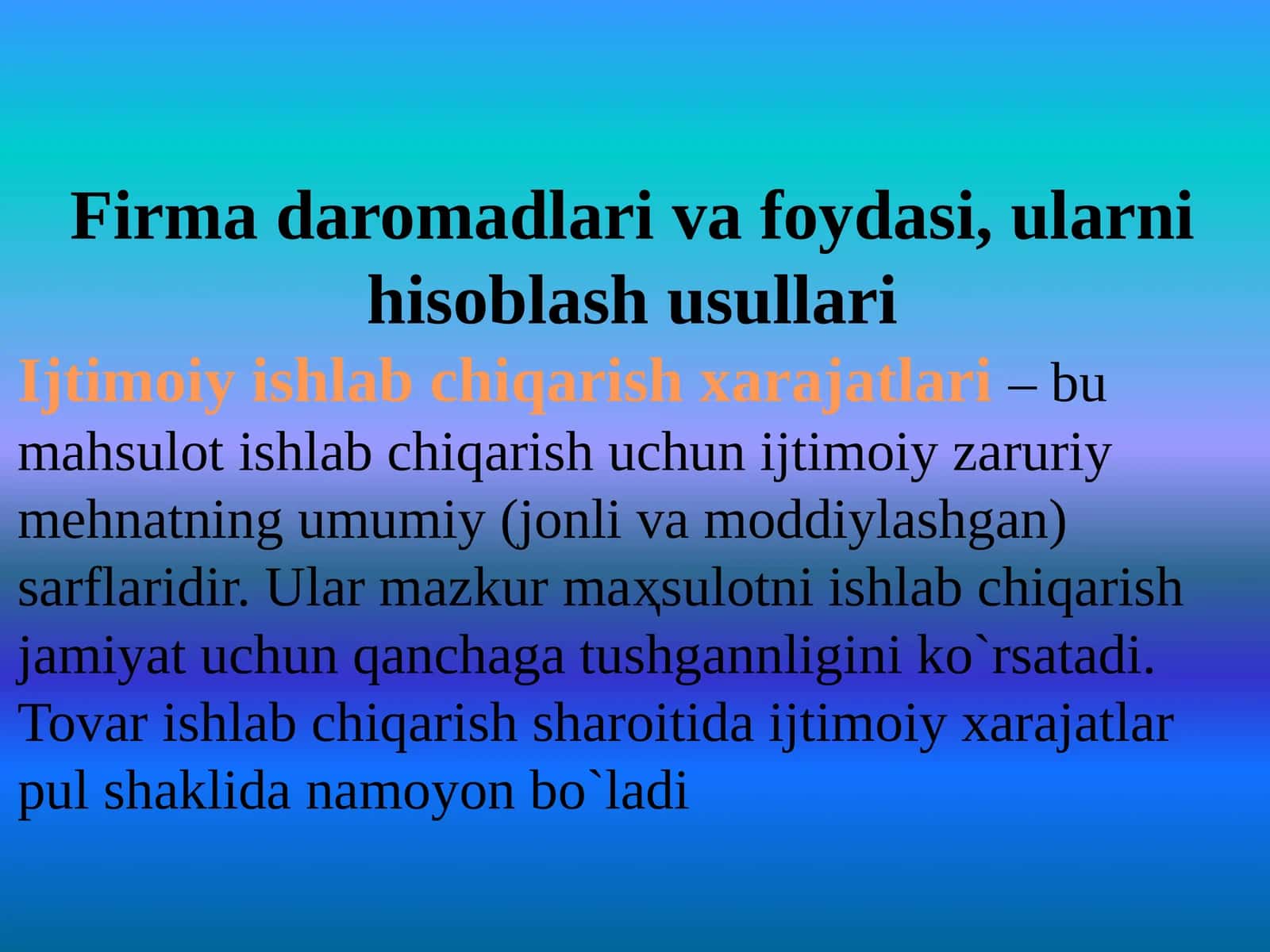 Ijtimoiy ishlab chiqarishxarajatlari