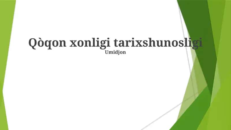 Qòqon xonligi tarixshunosligi