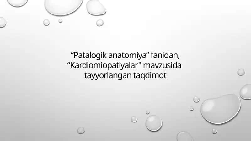 Kardiomiopatiyalar
