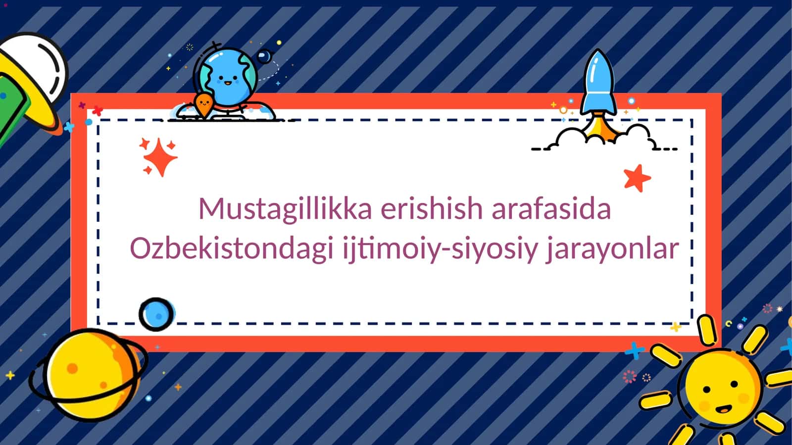 Mustagillikka erishish arafasida