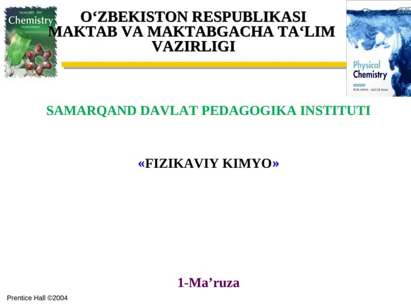 Fizikaviy kimyo