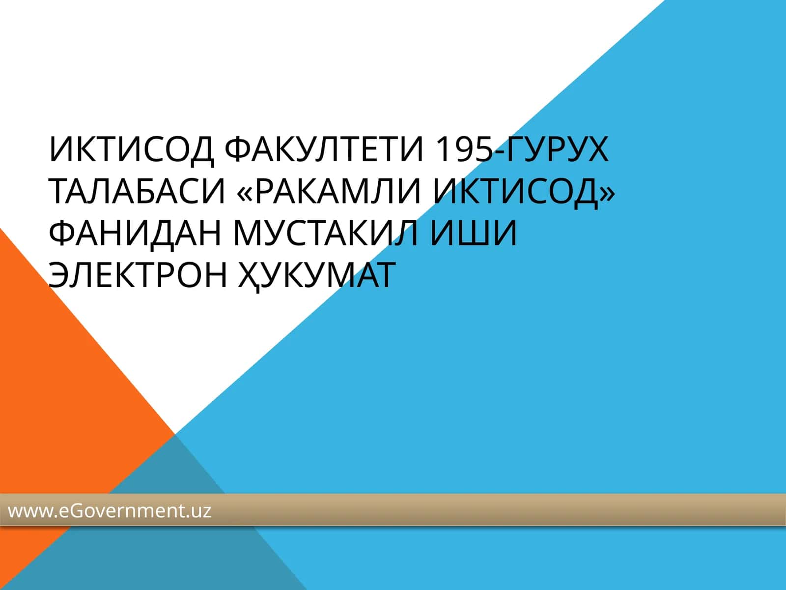 Электрон ҳукумат