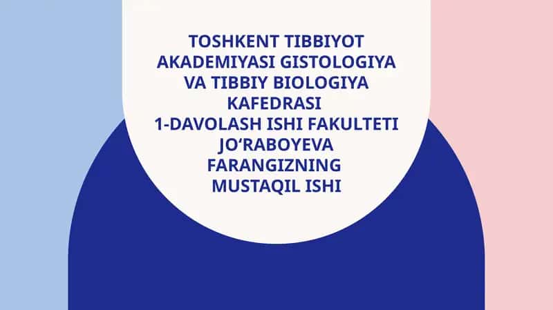 TIBBIYOT PARAZITOLOGIYASI