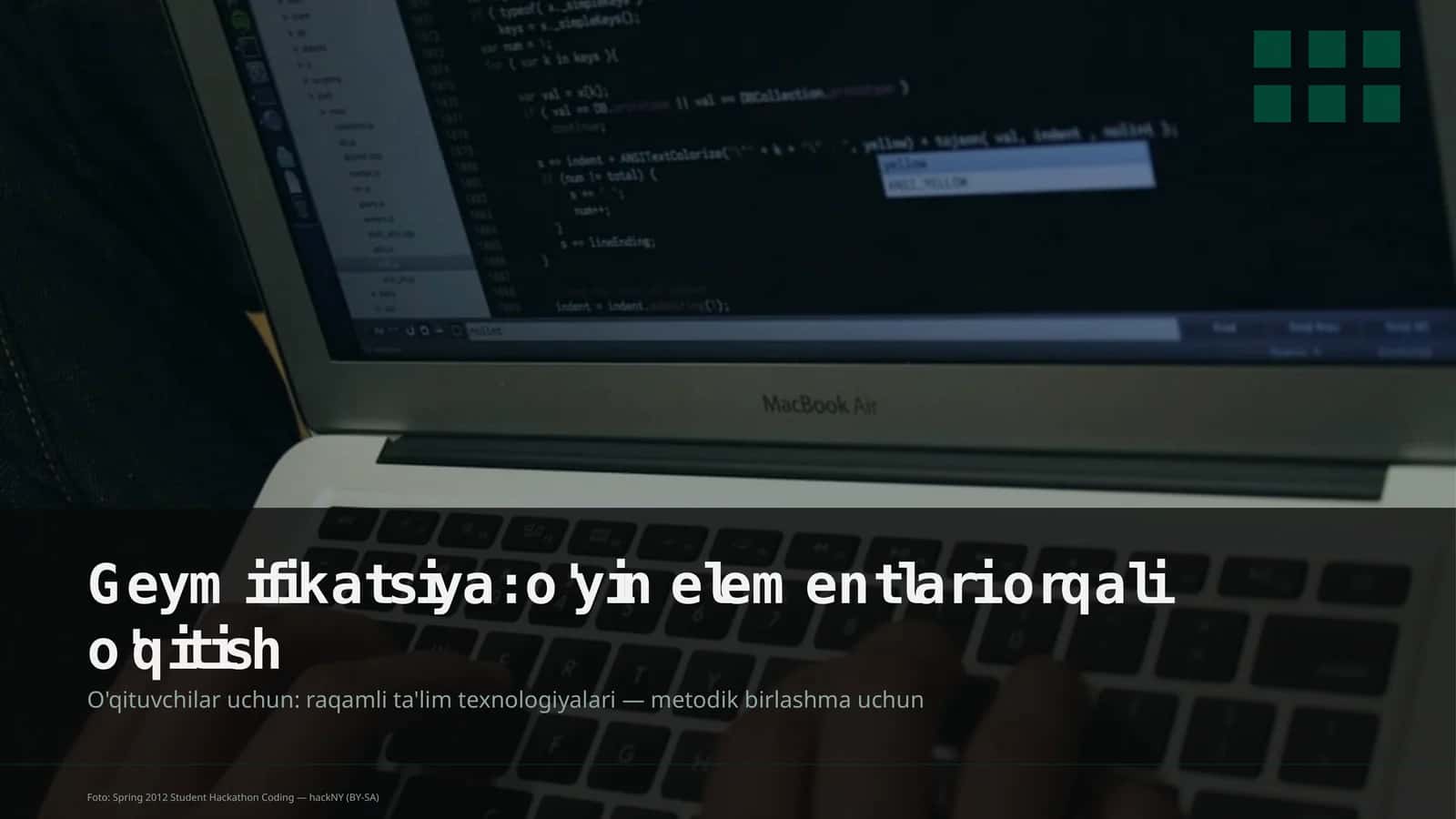 Geymifikatsiya: o'yin elementlari orqali o'qitish