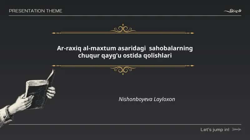 Ar-raxiq al-maxtum asaridagi sahobalarning chuqur qaygʻu ostida qolishlari