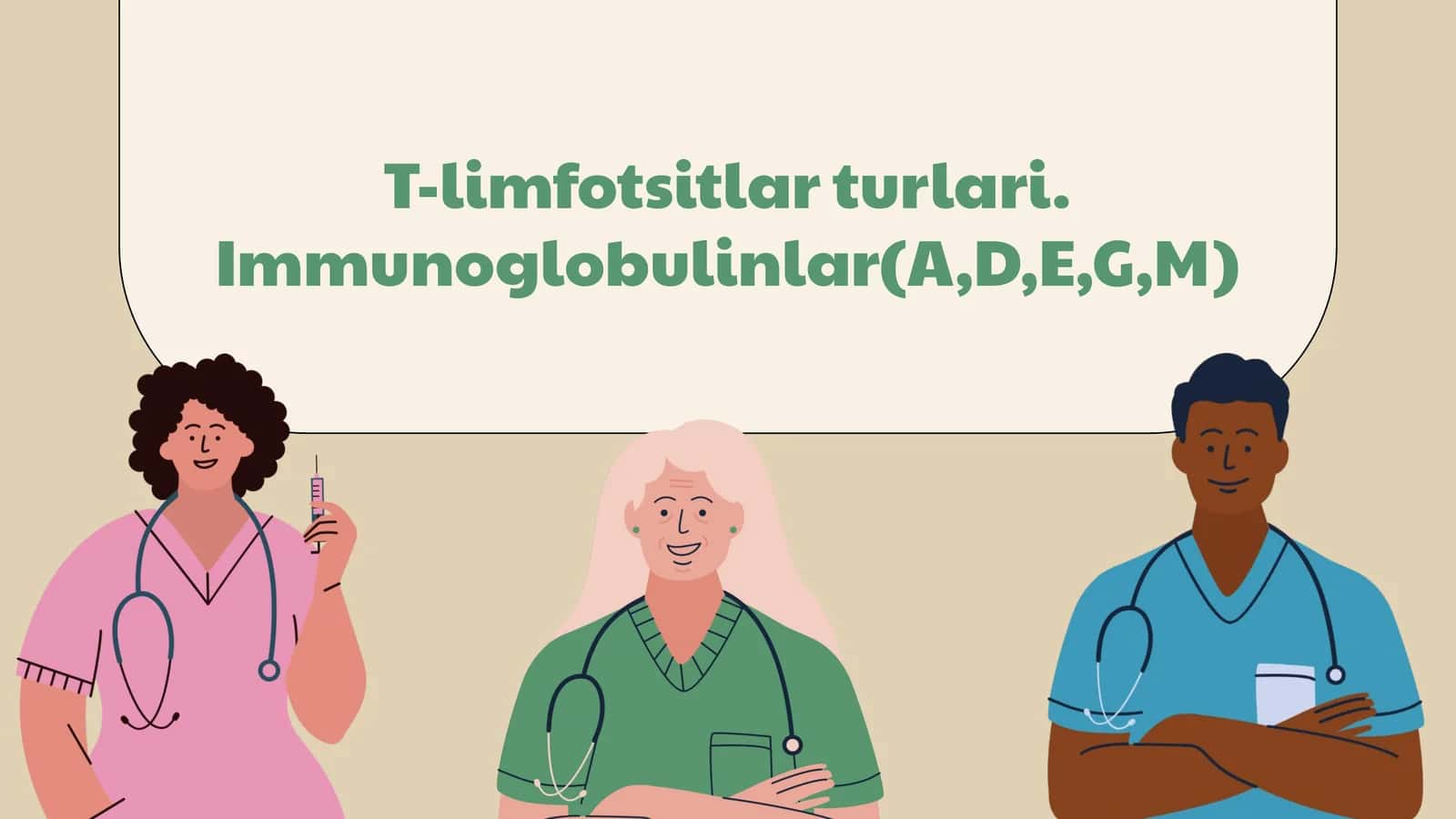 T-limfotsitlar turlari va Immunoglobulinlar