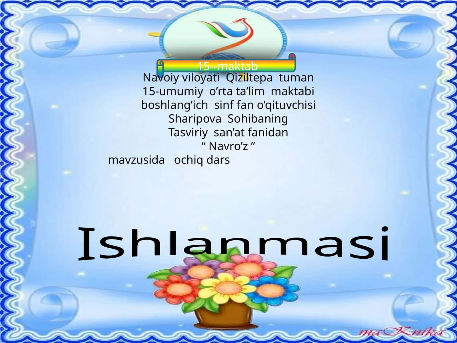 "Navro’z" mavzusida ochiq dars
