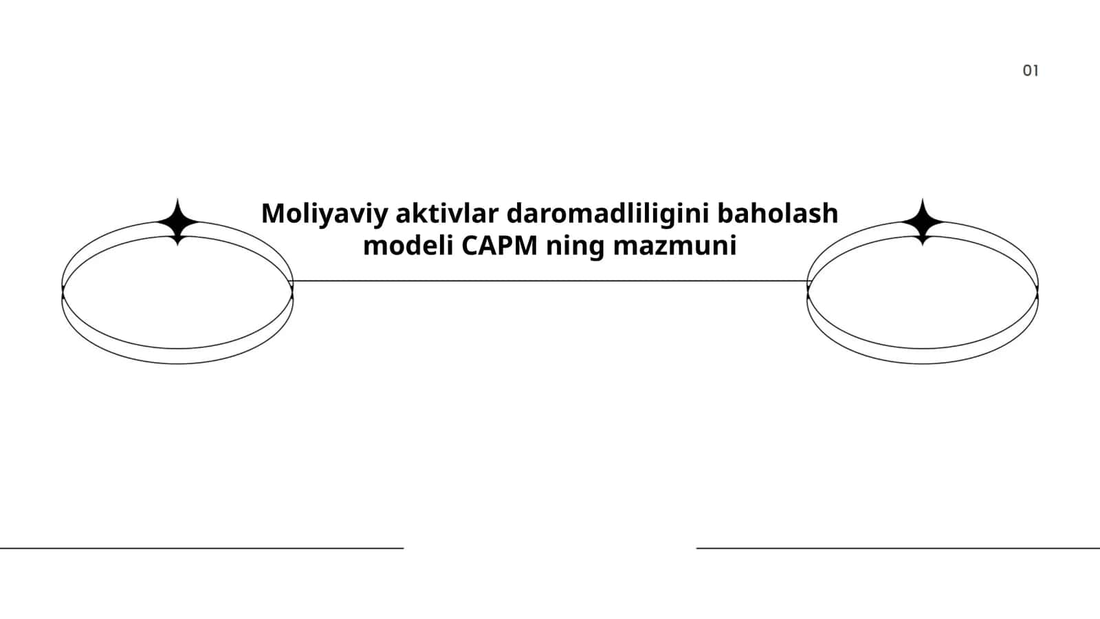 Moliyaviy aktivlar daromadliligini baholash modeli CAPM ning mazmuni