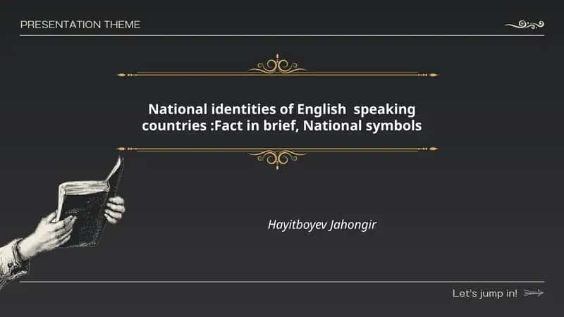 National Identities of English Speaking Countries: Fact in Brief, National Symbols