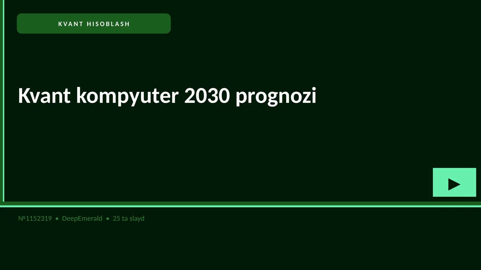 Kvant kompyuter 2030 prognozi