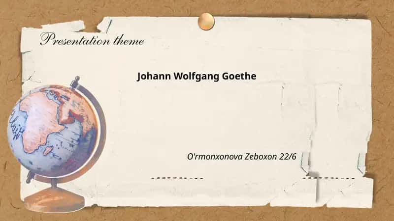Johann Wolfgang von Goethe - Leben und Biografie