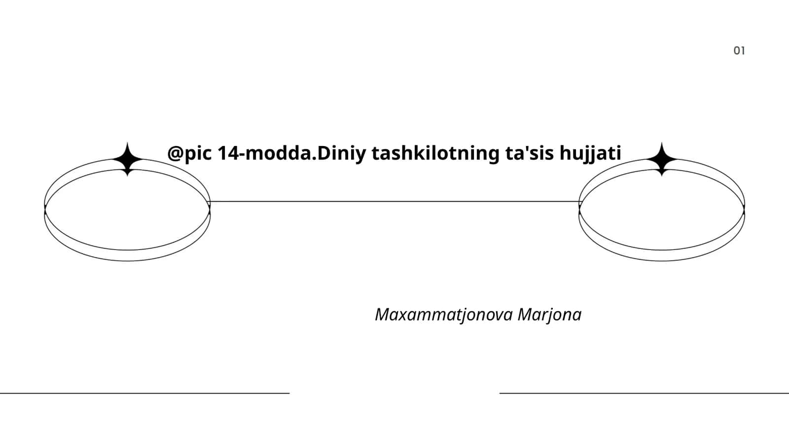 14-modda.Diniy tashkilotning ta'sis hujjati