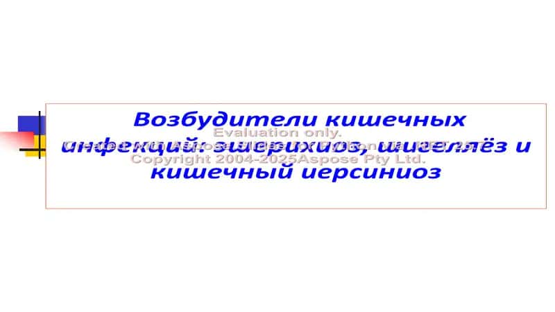 Возбудители кишечных инфекций: эшерихиоз, шигеллёз и кишечный иерсиниоз