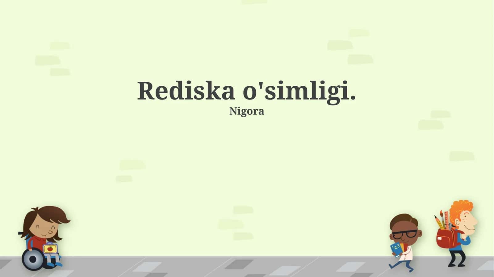 Rediska O'simligi