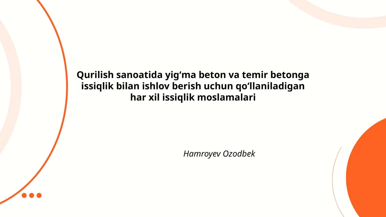 Issiqlik bilan ishlov berish texnologiyalari