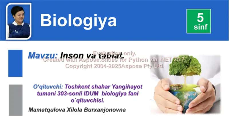 Inson va tabiat