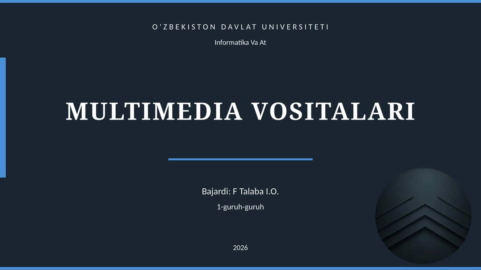 MULTIMEDIA VOSITALARI