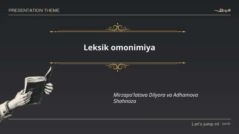 Leksik omonimiya