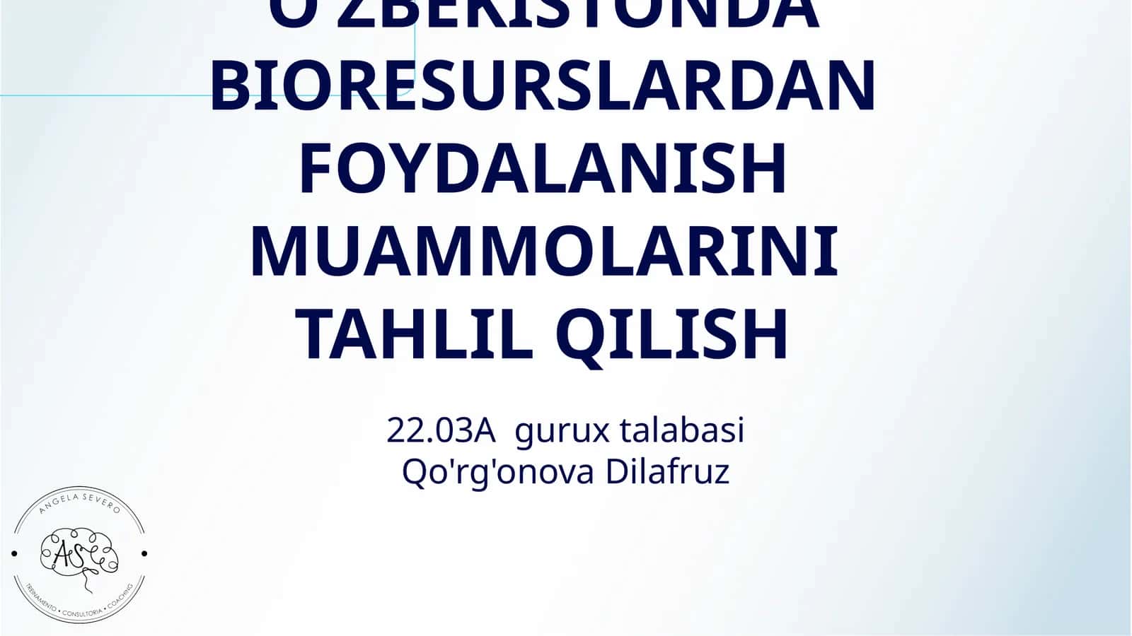 OʻZBEKISTONDA BIORESURSLARDAN FOYDALANISH MUAMMOLARINI TAHLIL QILISH