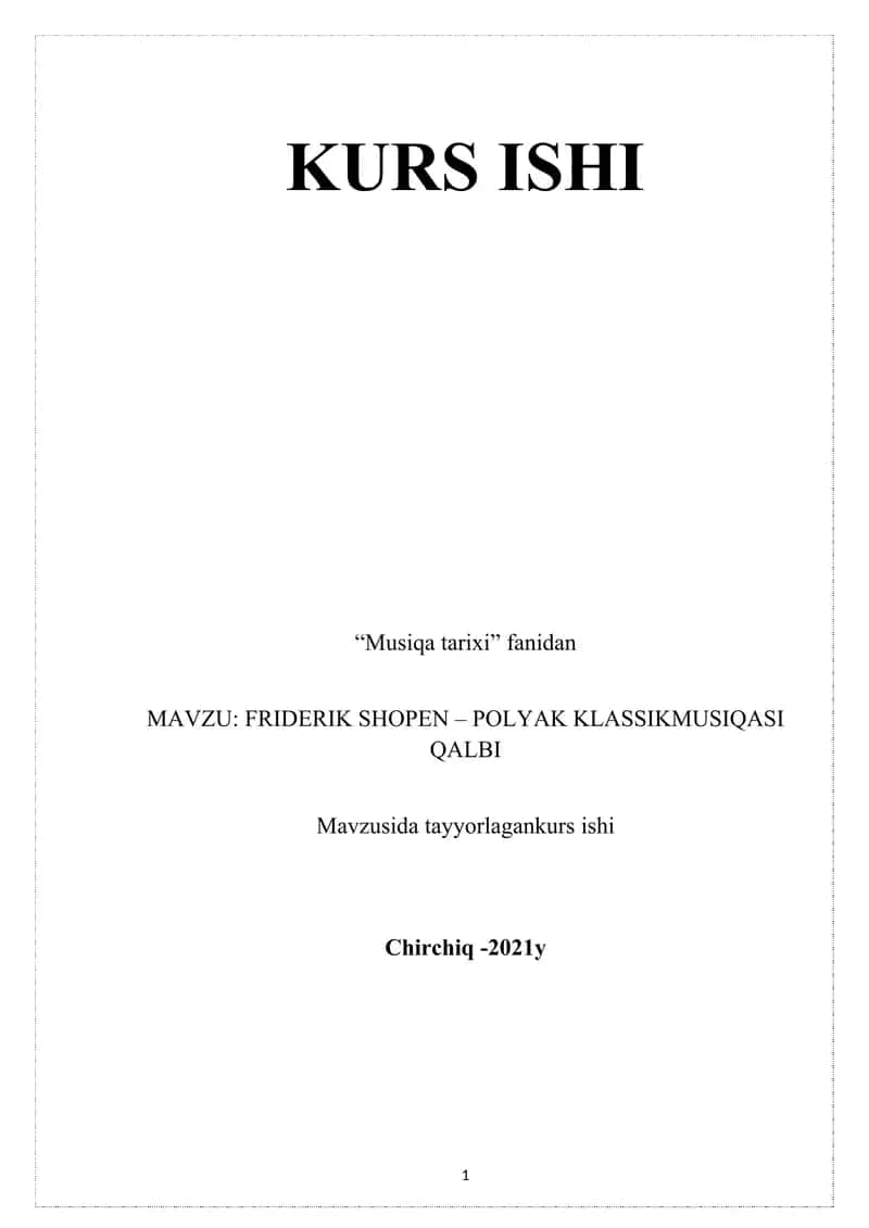 Friderik Shopen – Polyak klassik musiqasi qalbi