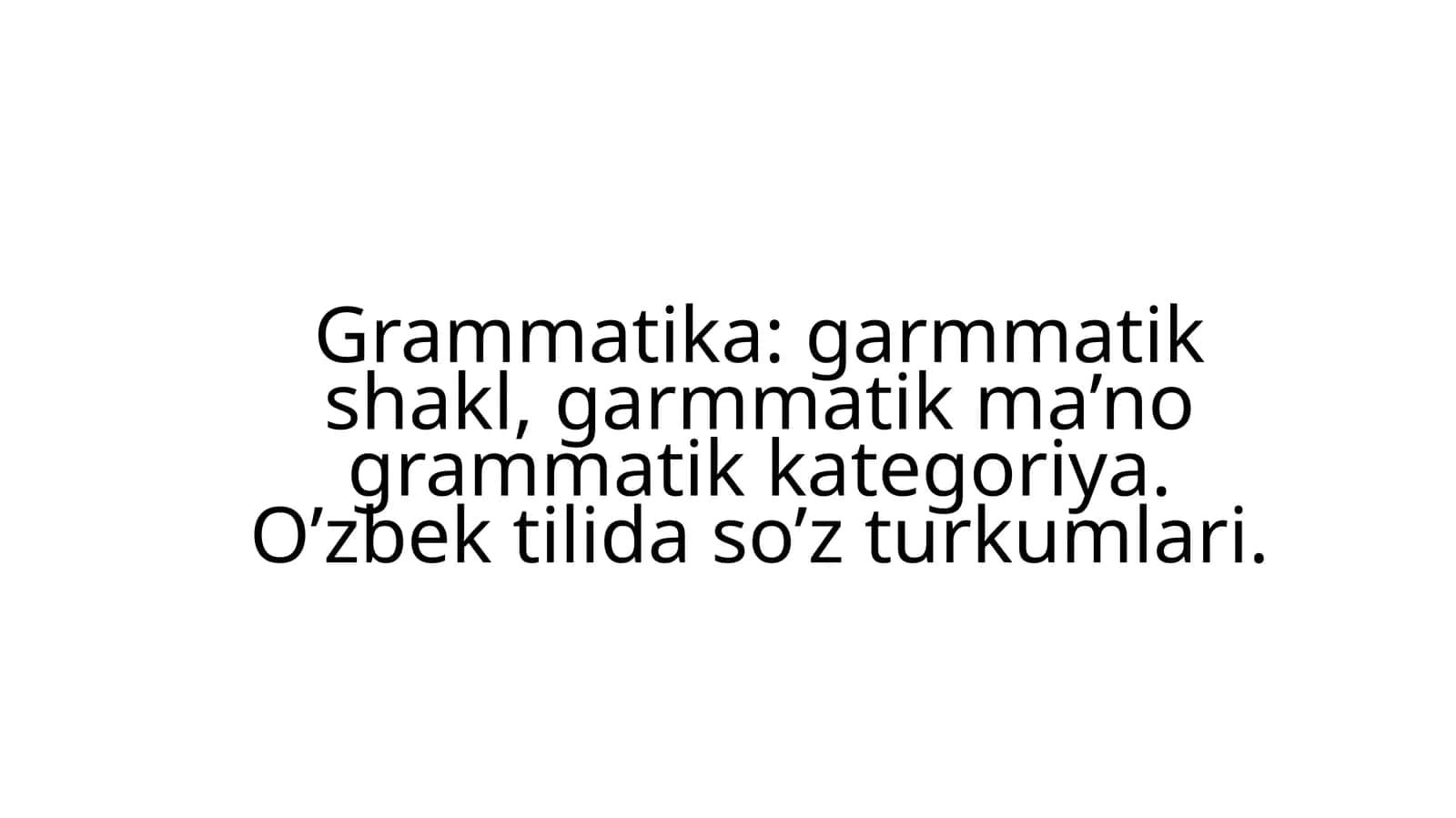 Grammatika