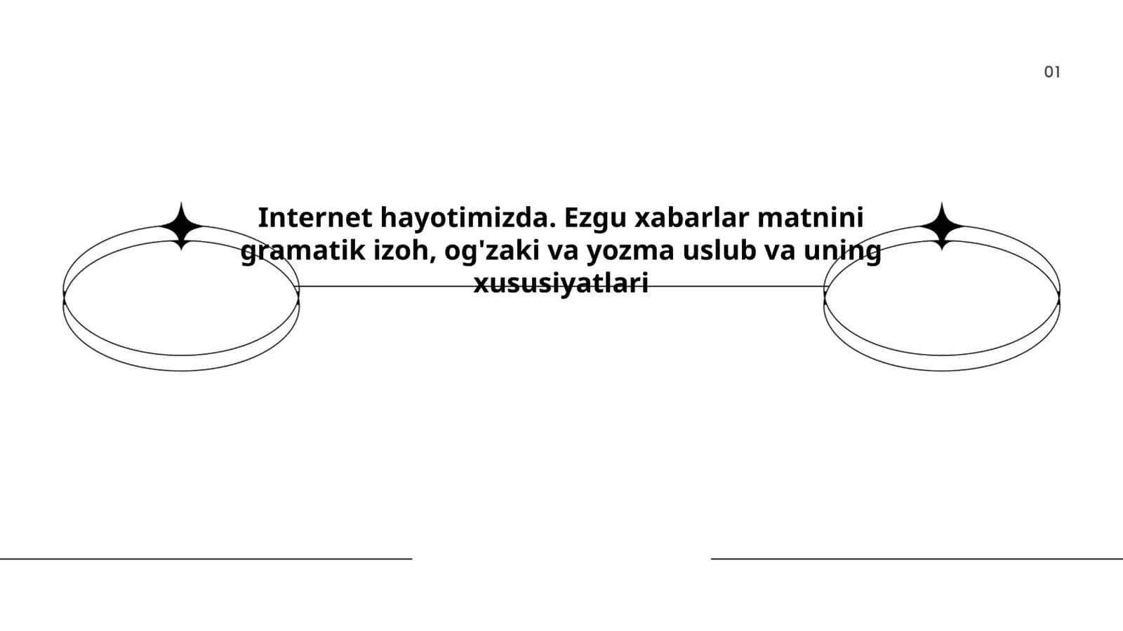 Internet hayotimizda. Ezgu xabarlar matnini gramatik izoh, og'zaki va yozma uslub va uning xususiyatlari
