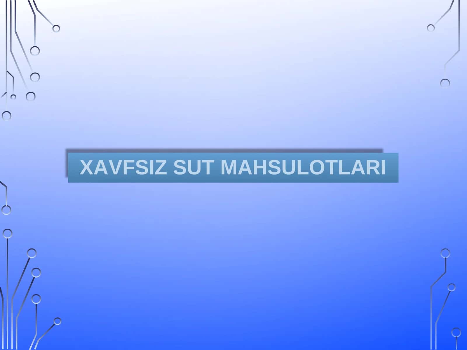 ХАVFSIZ SUT MАHSULОTLАRI