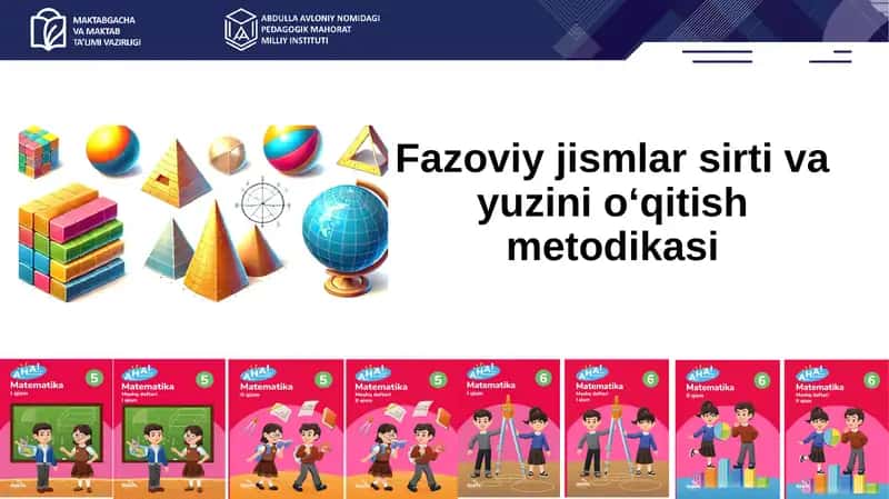 Fazoviy jismlar sirti va yuzini o‘qitish metodikasi