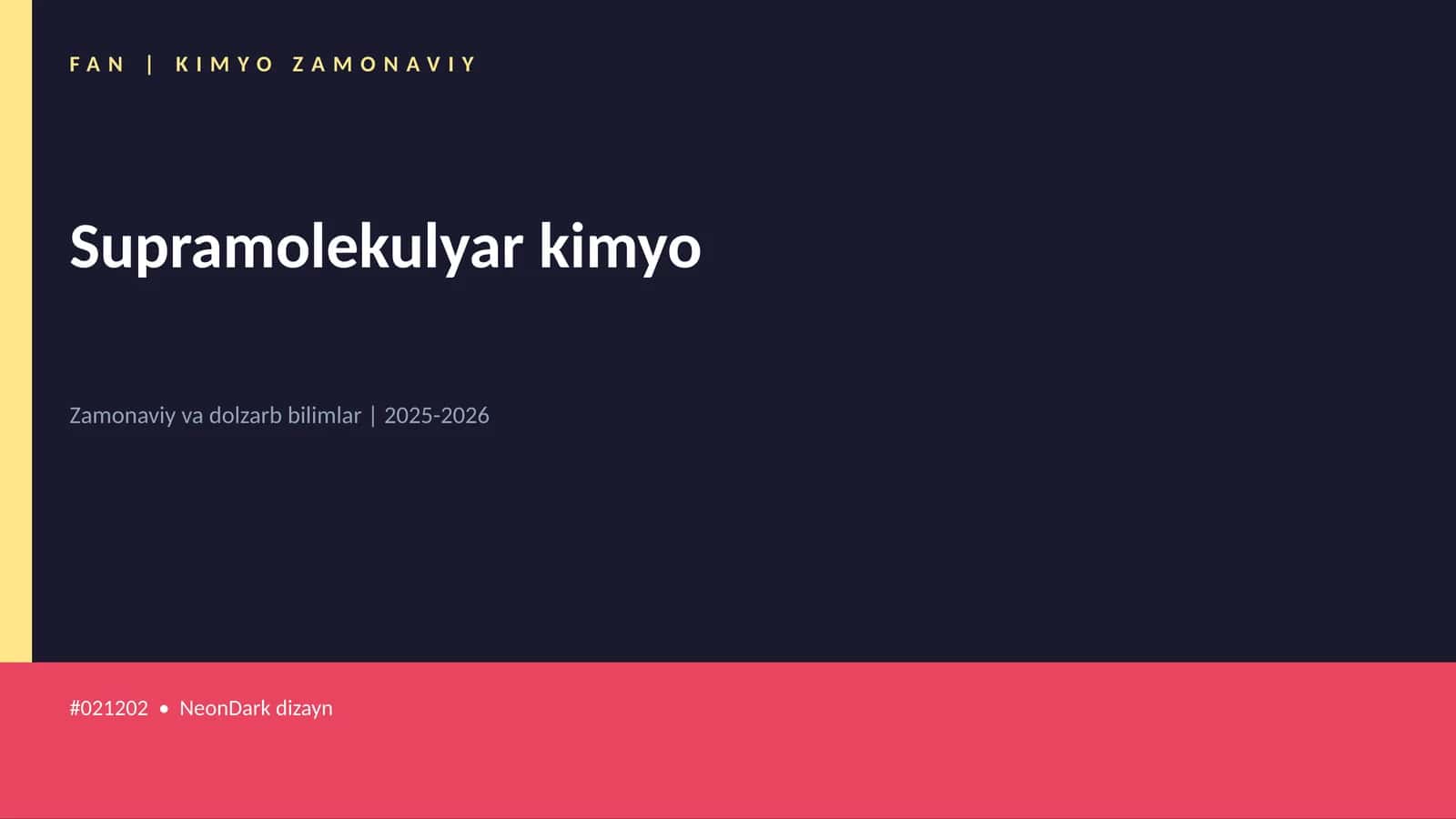 Supramolekulyar kimyo
