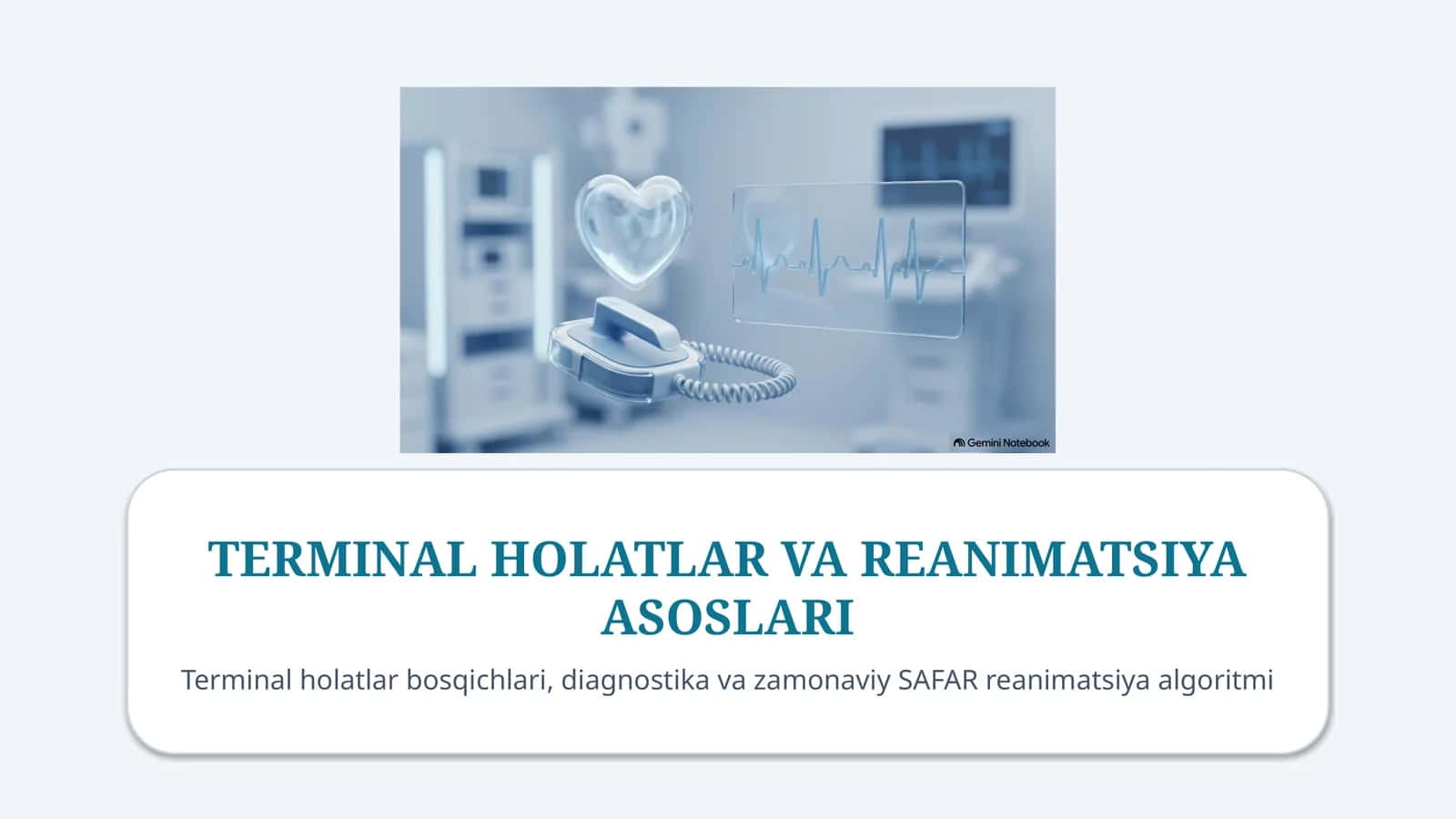 Terminal holatlar — 15 slaydli tibbiy taqdimot
