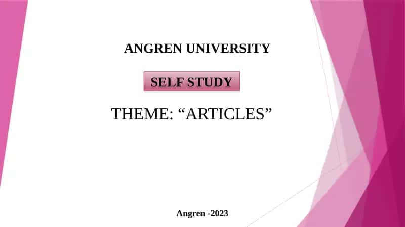 ARTICLES