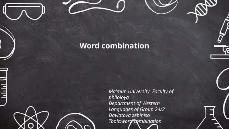 word combination