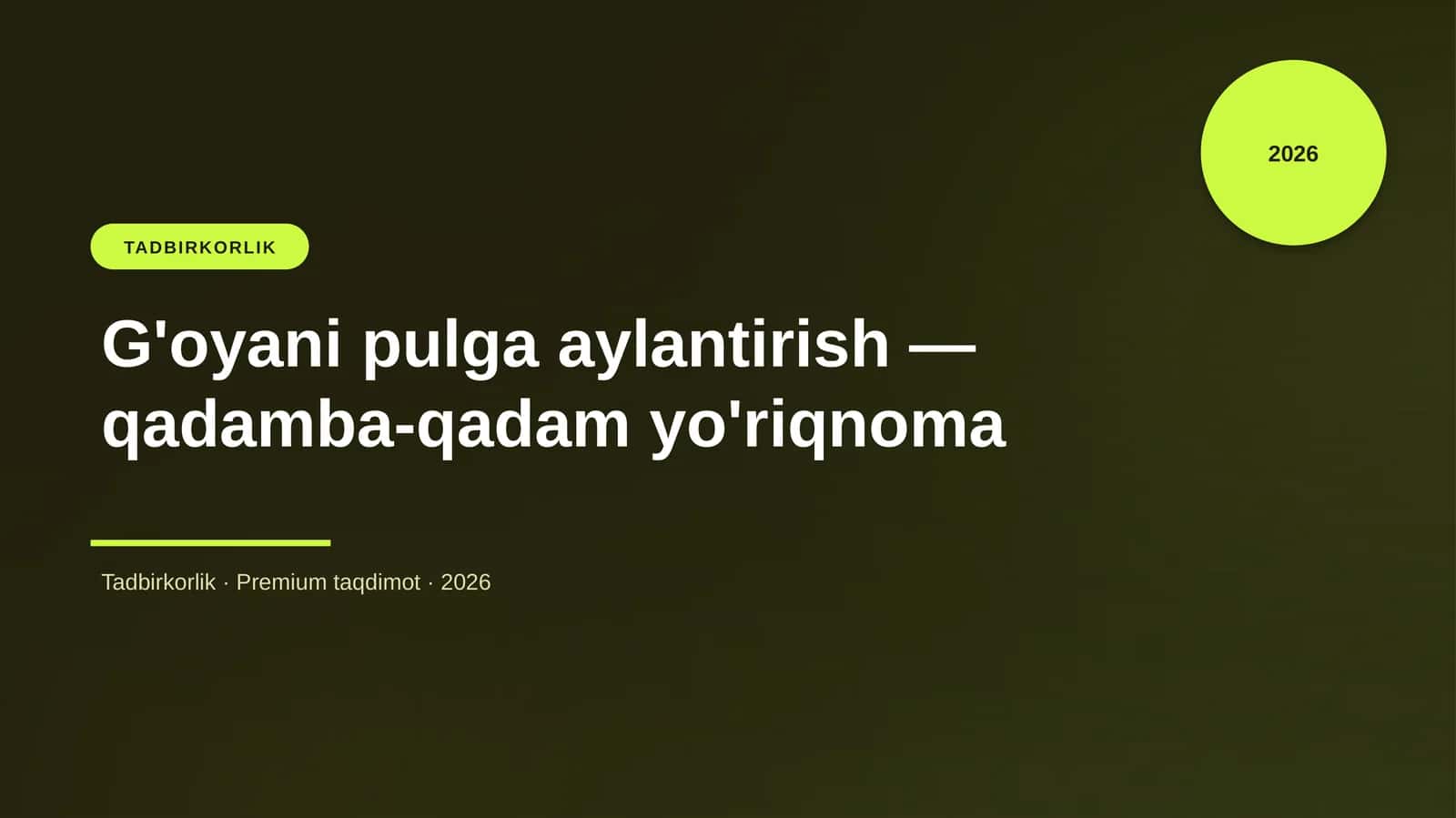 G'oyani pulga aylantirish — qadamba-qadam yo'riqnoma