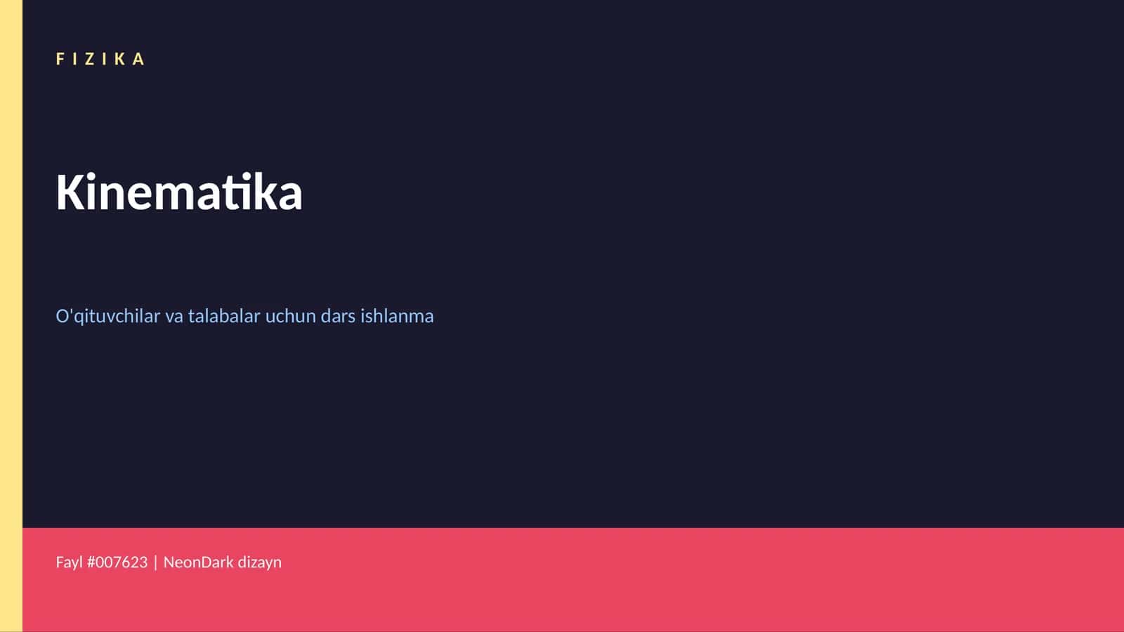 FIZIKA Kinematika