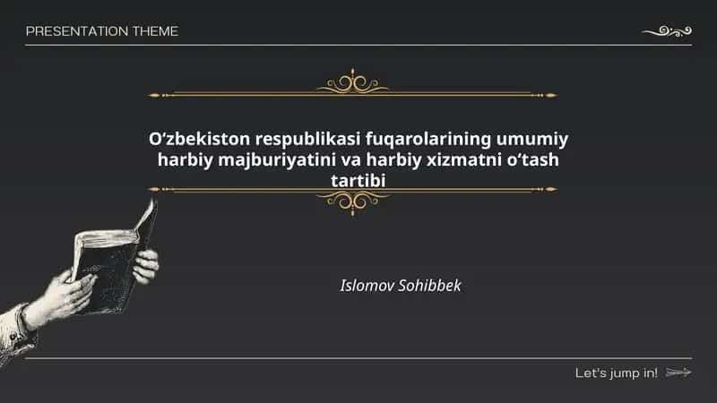 Oʻzbekiston respublikasi fuqarolarining umumiy harbiy majburiyatini va harbiy xizmatni oʻtash tartibi
