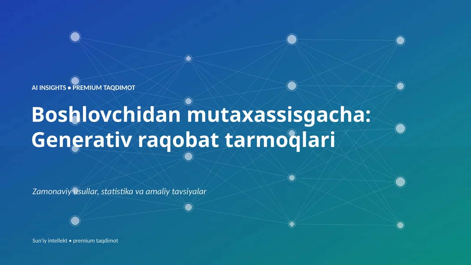 AI INSIGHTS • PREMIUM TAQDIMOT