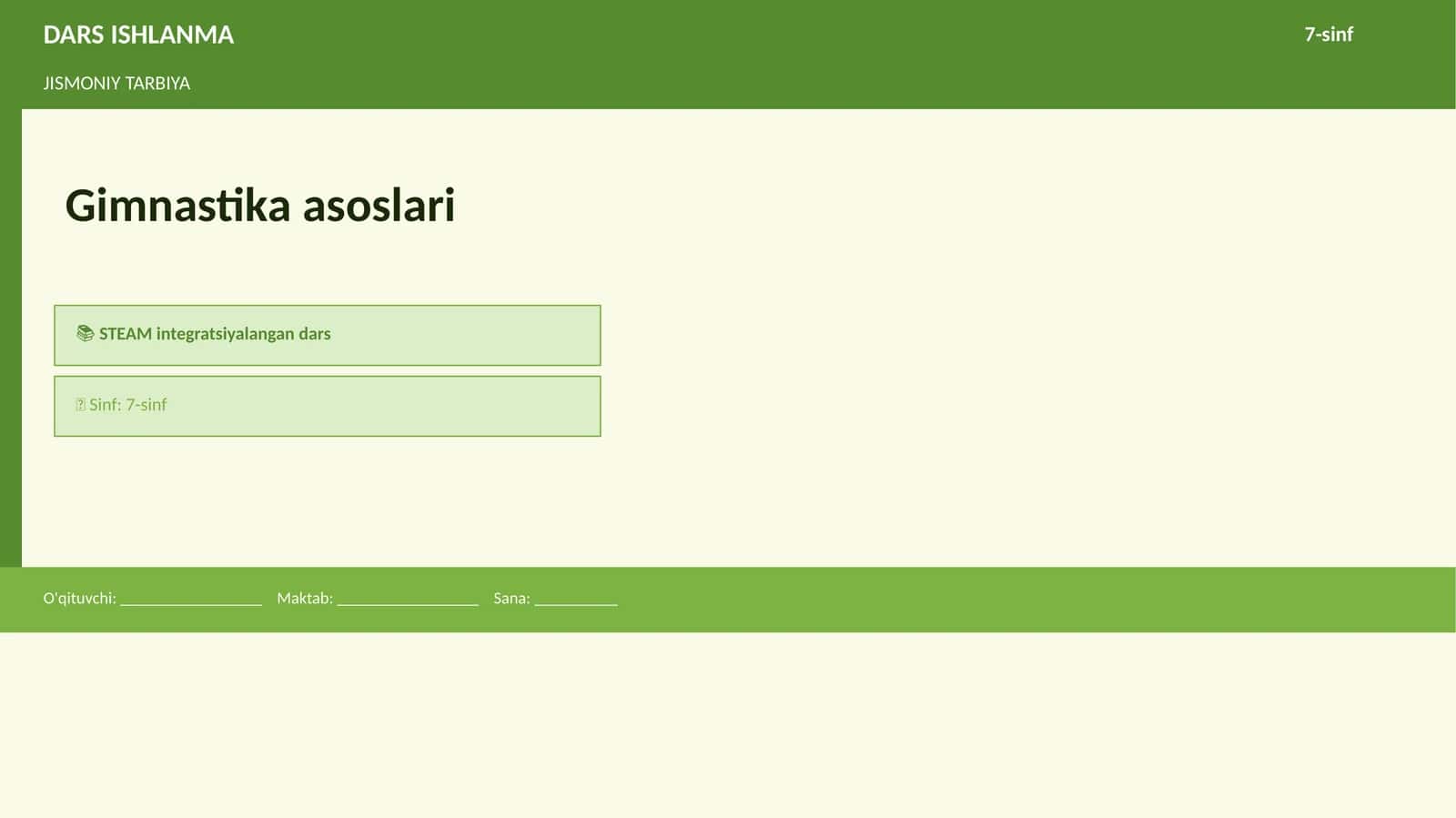 Gimnastika asoslari