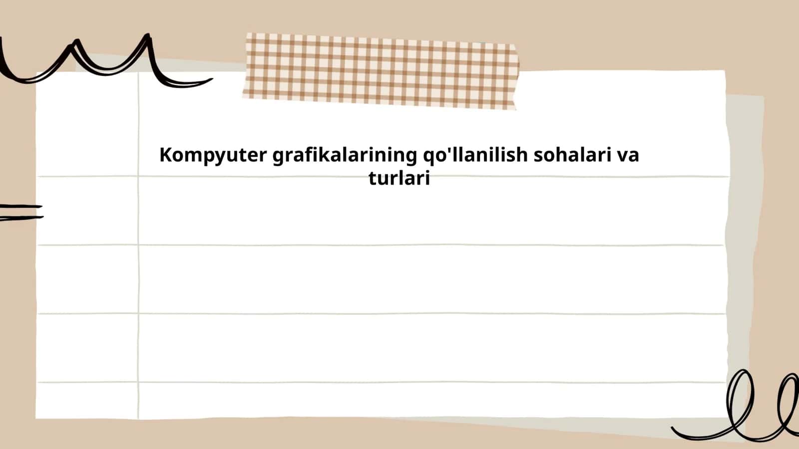 Kompyuter grafikalarining qo'llanilish sohalari va turlari
