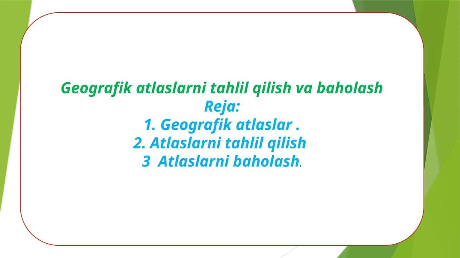 Geografik Atlaslar