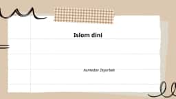 Islom dini