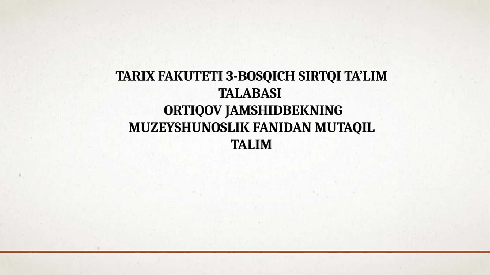 Islom Abdug‘aniyevich Karimovning o‘dgorlik muzeyi